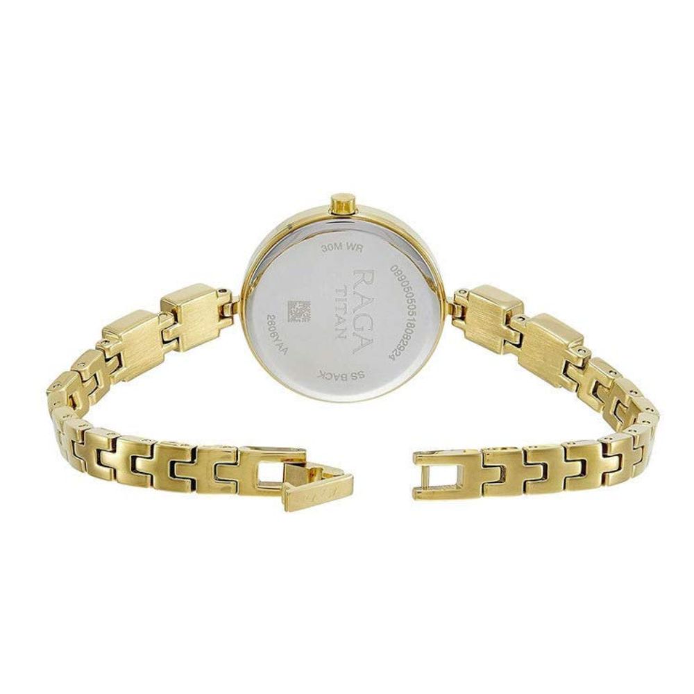 Titan Raga Viva Champagne Womens Watch 2606YM01