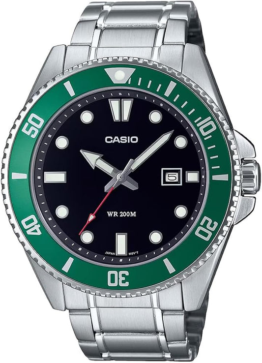 Casio Enticer Men Analog Black Dial Watch – MDV-107D-3AVDF (A2192)