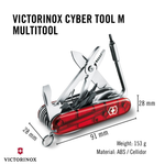 Victorinox Swiss Army CyberTool M Red Unisex Multitool 91 mm (1.7725.T)