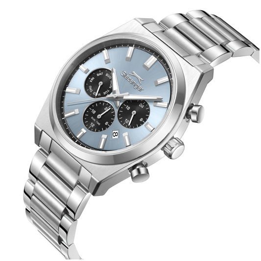 Slazenger Round Blue Dial Men's Metal Strap Watch SL.09.2631.2.300