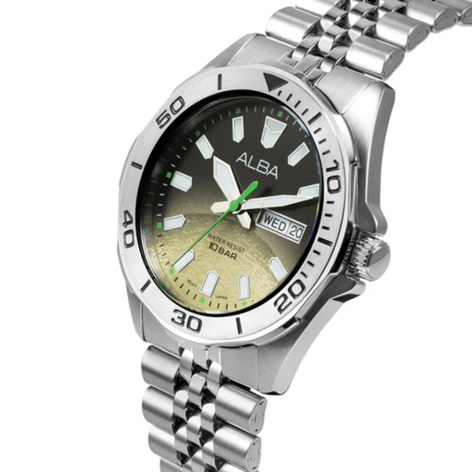 ALBA Planet Saturn Inspired Silver Men's Watch AV3585X1
