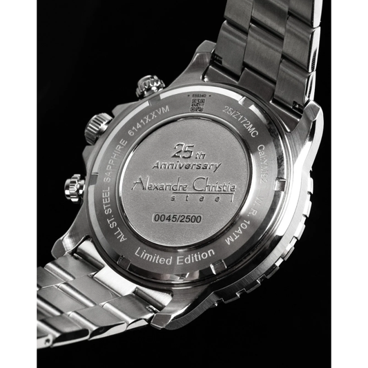 Alexandre Christie 25th Anniversary Silver Men's Watch 6141XXVMSSSLGN