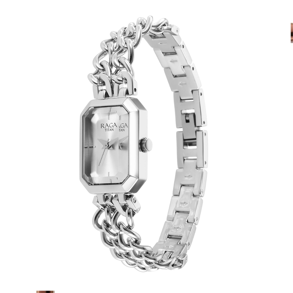 Titan Raga Showstopper Silver Women's Watch 95283SM01