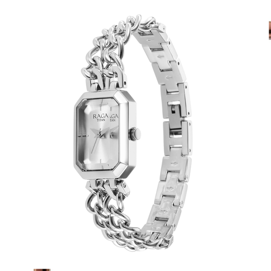 Titan Raga Showstopper Silver Women's Watch 95283SM01
