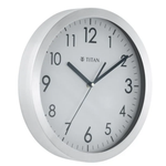 Titan Metallic White Dial Wall Clock NSW006MA01A
