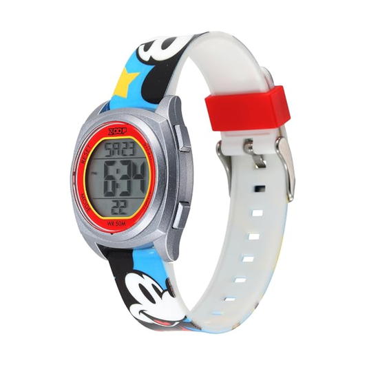 Zoop Mickey Mouse Multicoloured Digital Dial Digital Watch for Boys Kids 16025PP13