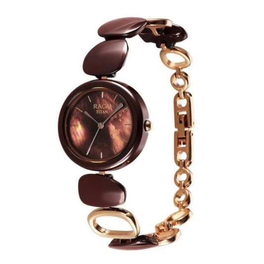 Titan Raga Ceramics Update Brown Women's Watch 95146KD03