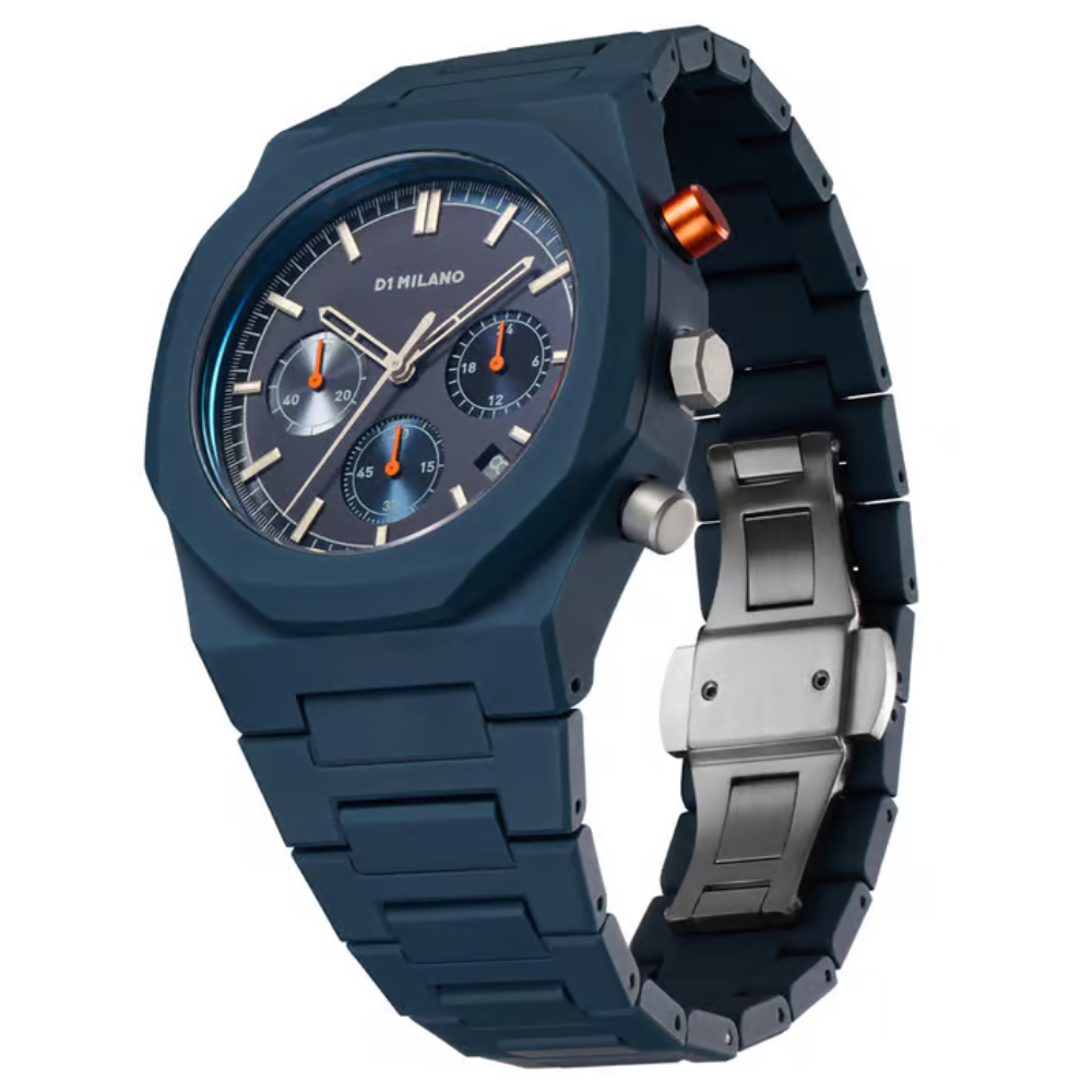 D1 Milano POLYCHRONO Black Dial Unisex Watch PHBJ09