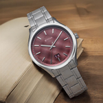 Titan Palette of Colours Magenta Dial Watch for Men 10033SM02