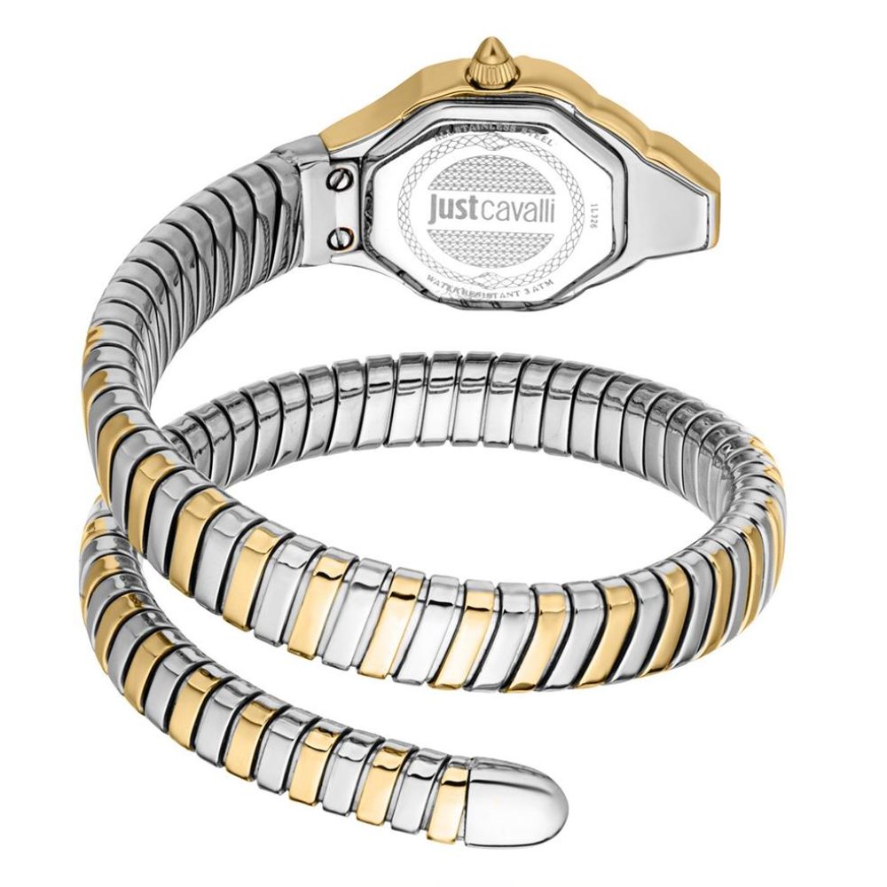 Just Cavalli Brillante Snake White Dial Women's Watch JC1L326M0055