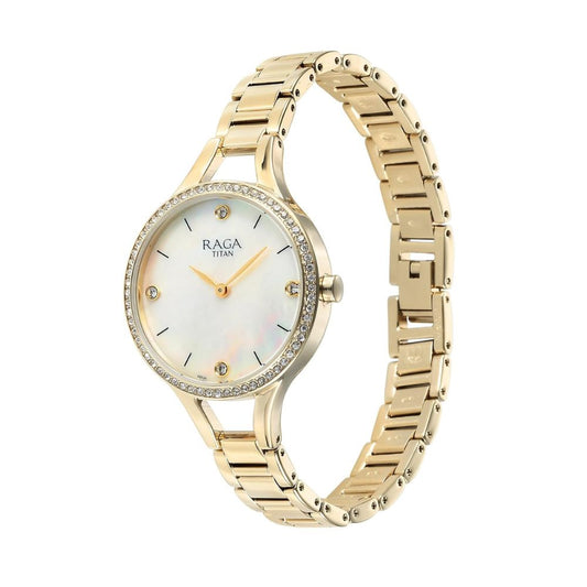 Titan Raga Showstopper Mother of Pearl Women's Watch 95275YM01