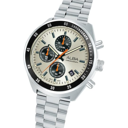 ALBA Retro Racer Beige & Black Men's Watch AM3A41X1