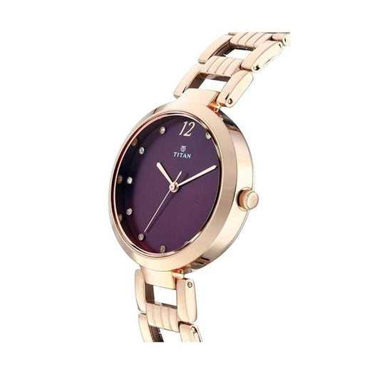 Titan Sparkle Rose Gold Women's Watch 2480WM02