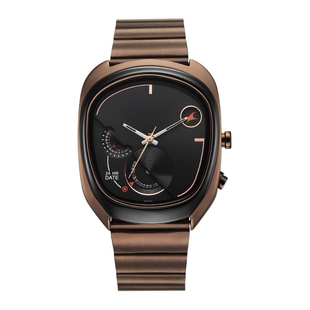 Fastrack Cosmic Tribe Black Dial Men Watch 3327KM01