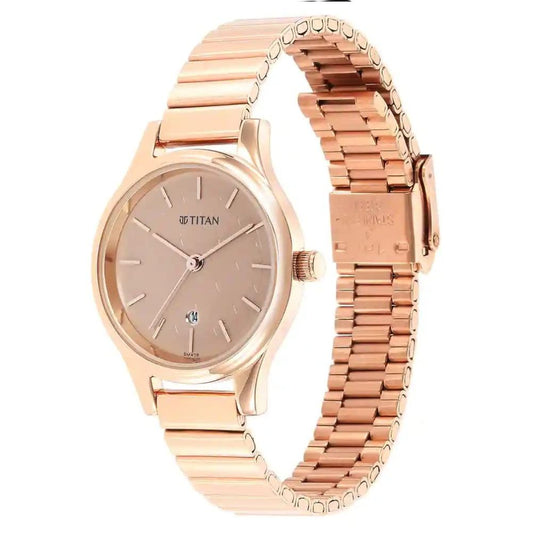 Titan Karishma Beige Women's Watch 2679WM01