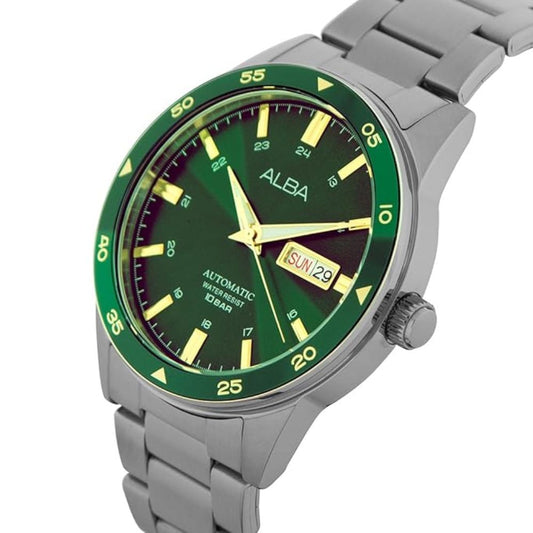 ALBA Mechanical Green Dial Men's Watch AL4589X1