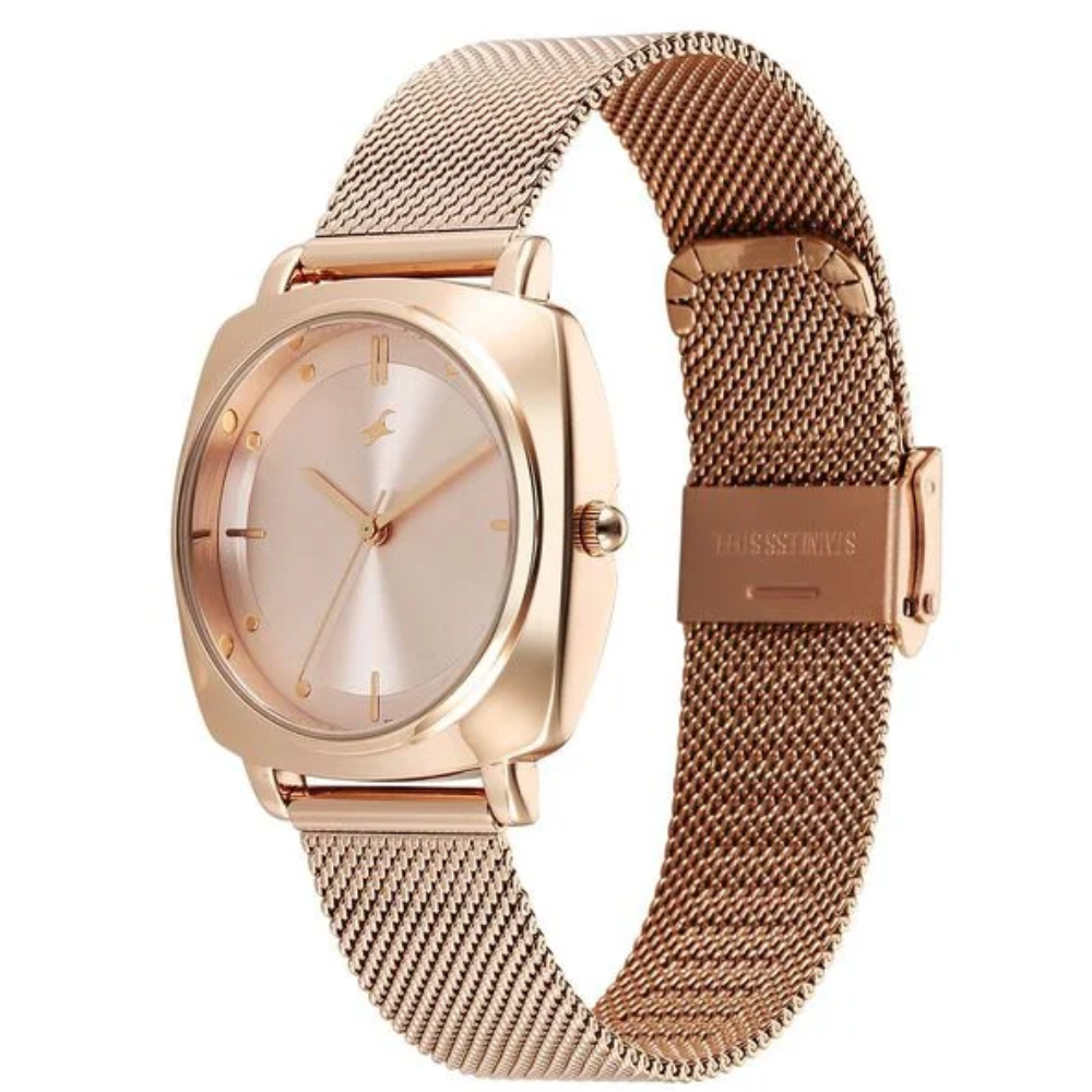 Fastrack Stunners X Rose Gold Girls Watch 68043WM01