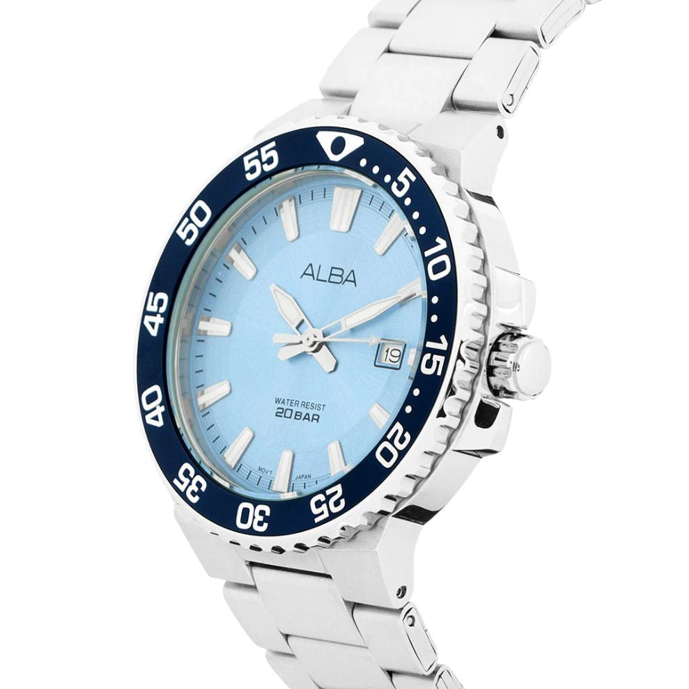 ALBA Active Sky-Blue Dial Men's Watch AS9S83X1