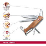 Victorinox Original Rangerwood Brown Multi-utility Knife 0.9561.63