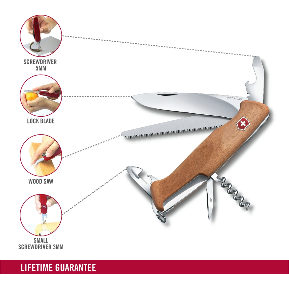 Victorinox Original Rangerwood Brown Multi-utility Knife 0.9561.63