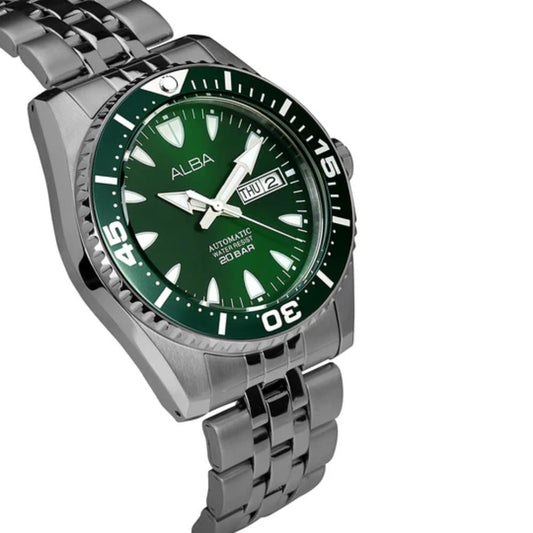 ALBA Sunburst Green Dial Men Watch AL4767X1