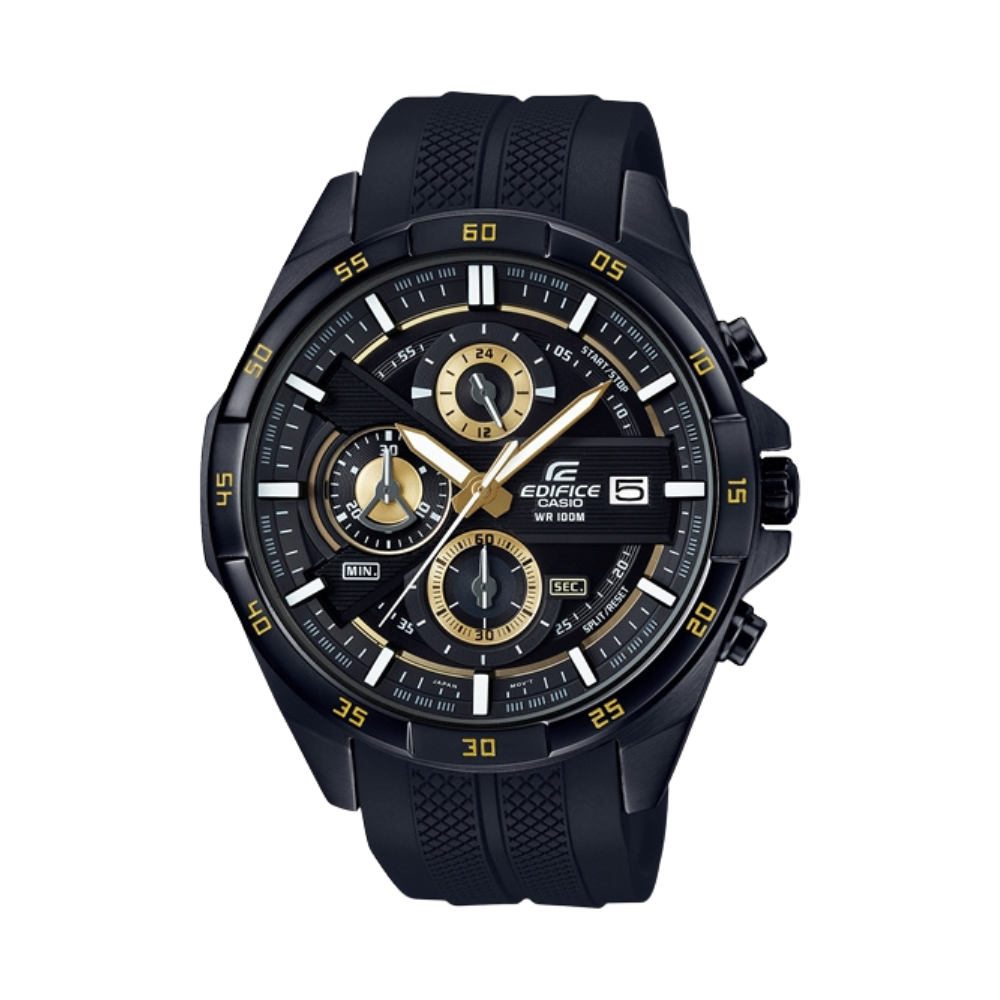Casio Edifice Black Resin Strap Men's Watch EFR-556PB-1AV | 10554206