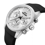 Slazenger Round Silver Dial Men's Silicone Strap Watch SL.09.2535.2.05