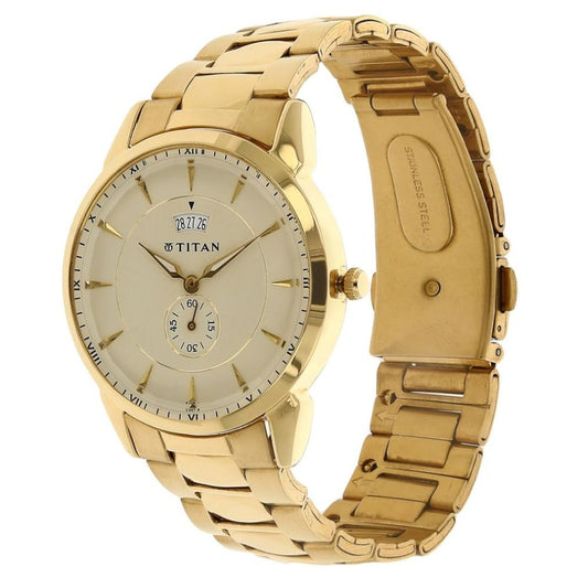 Titan Regalia White Men's Watch NM1521YM02