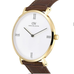 Daniel Wellington Round White Dial Men's Watch DW0DG2302