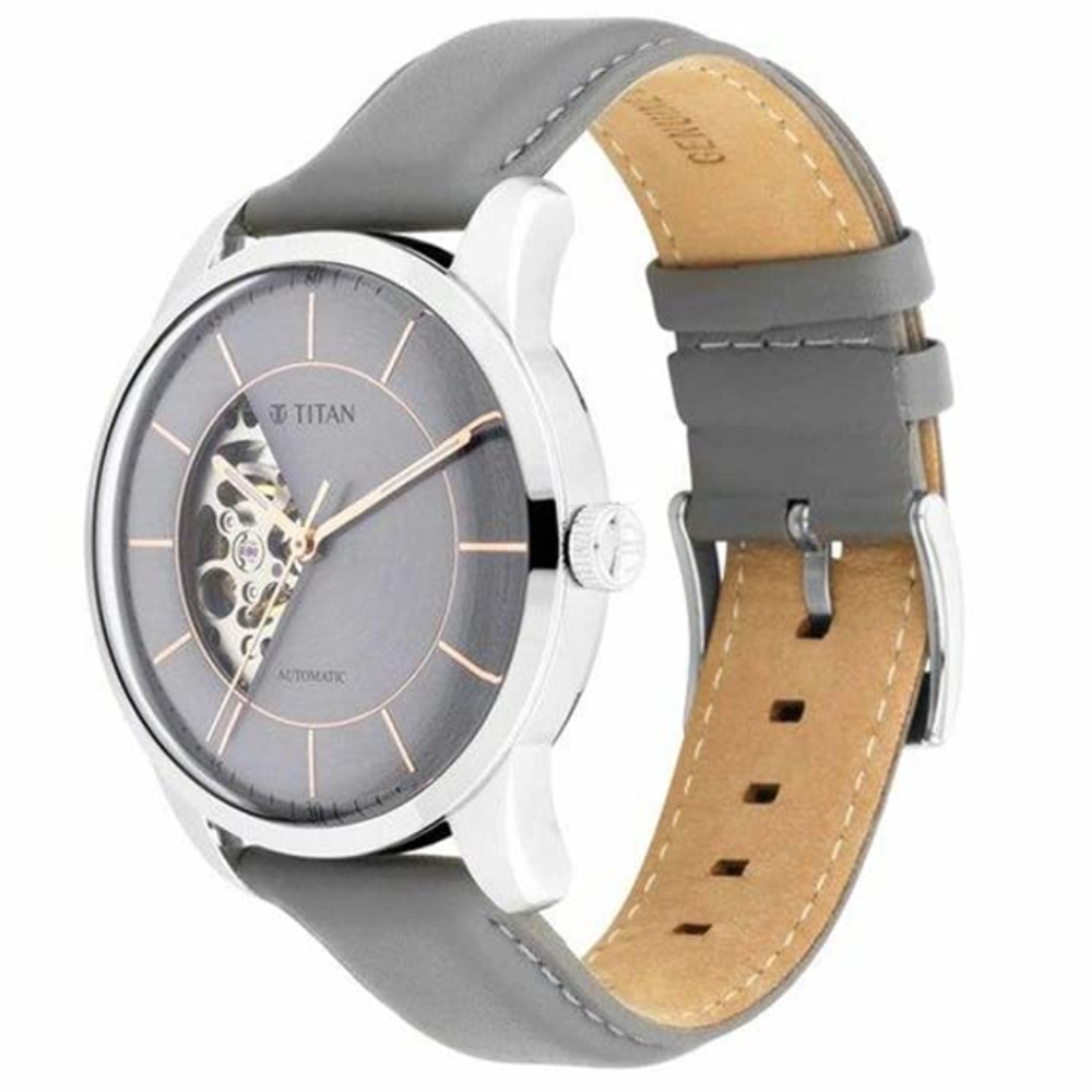 Titan Automatic Grey Men's Watch 90126SL01