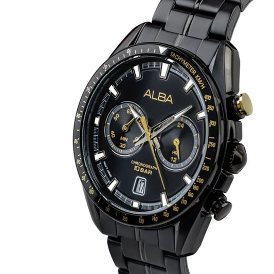 ALBA Active Black Dial Men's Watch A4B013X1