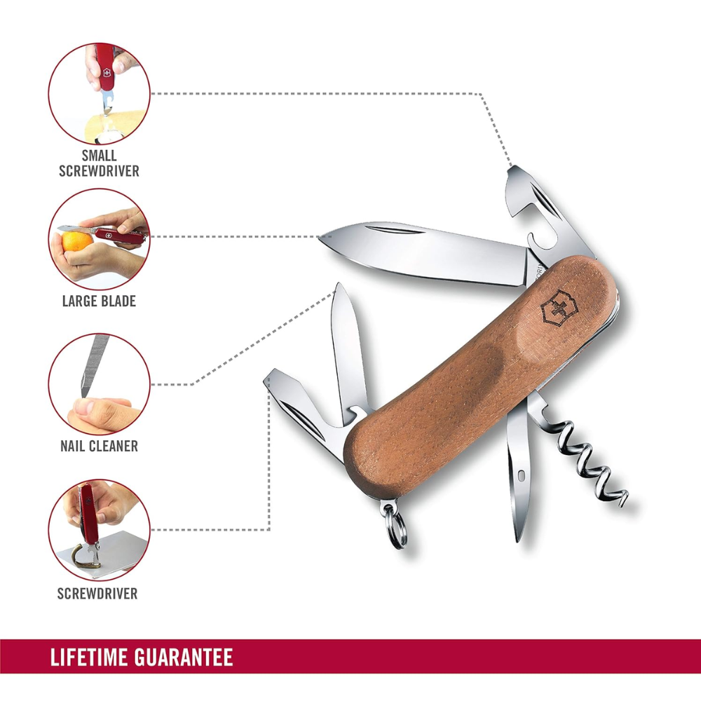 Victorinox Evo Wood Walnut Swiss Army Knife 2.3801.63