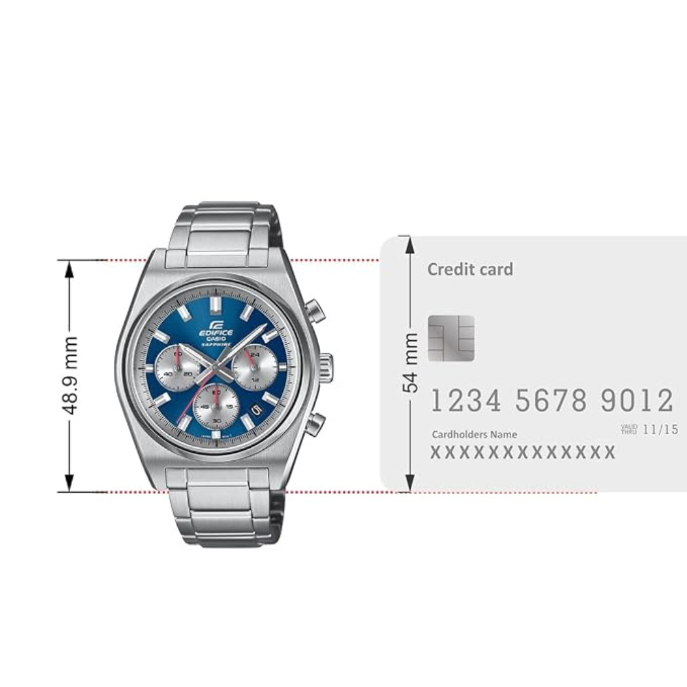 Casio Edifice Blue Dial Men Watch ED634 EFB-730D-2AVUDF