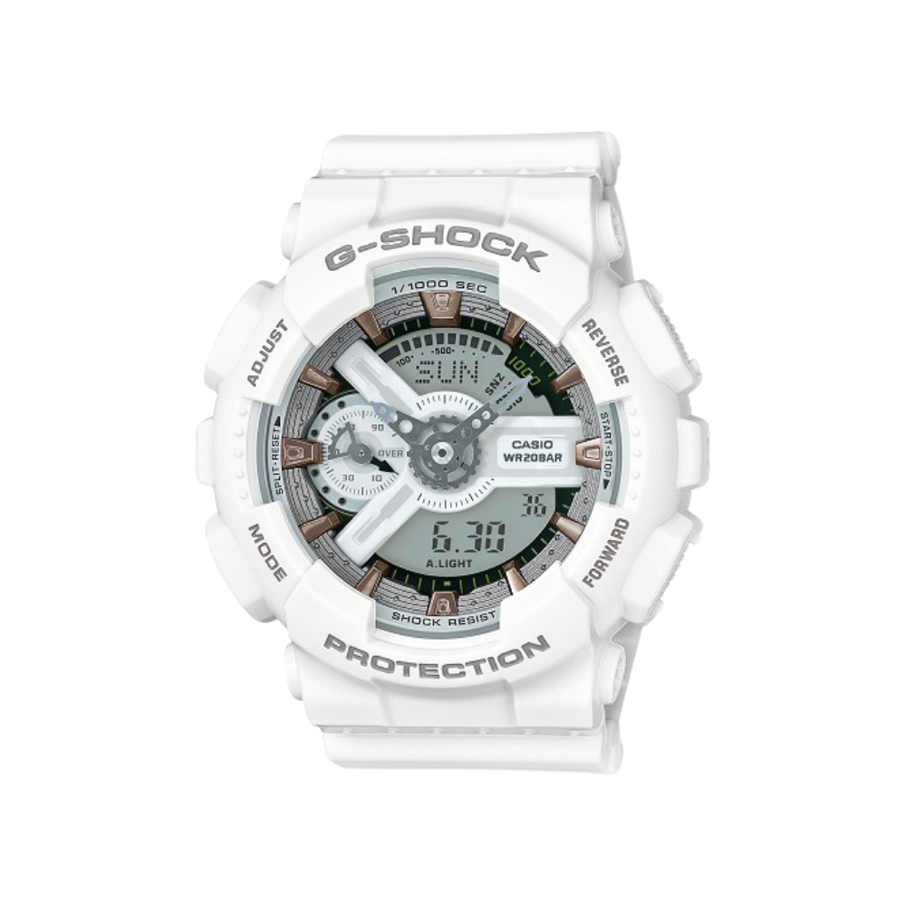 Casio White Resin Strap Women's Watch GMA-S110CM-7A2, GMA-S120MF-7A1 | 10519976