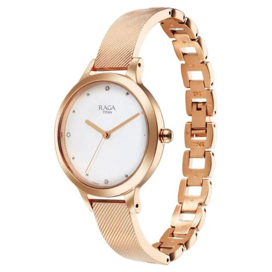 Titan Raga Memoirs Rose Gold Women's Watch 2754WM01