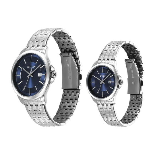 Titan Modern Bandhan Blue Pair Watch 9401194211SM01