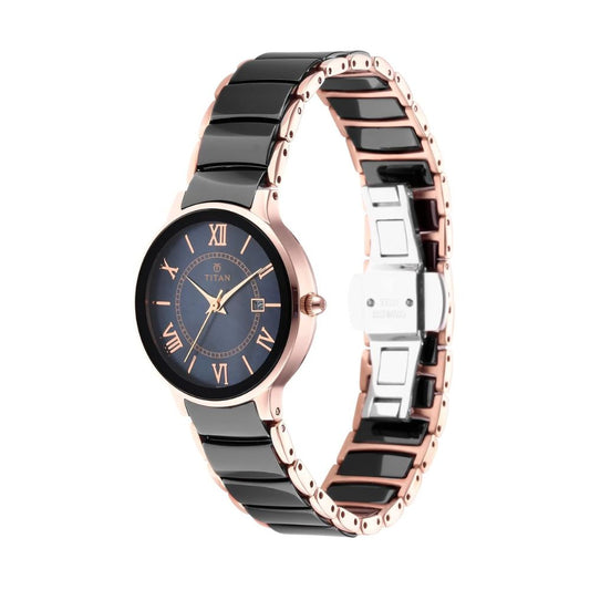 Titan Ceramic Black Women's Watch 95016WD01