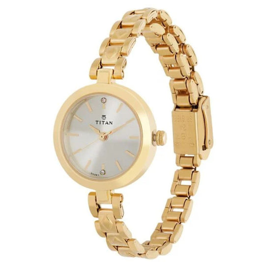 Titan Karishma Champagne Women's Watch 2598YM01