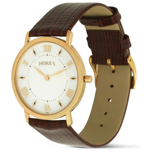 Titan Nebula Vintage White Dial Men's Watch NT600DL11