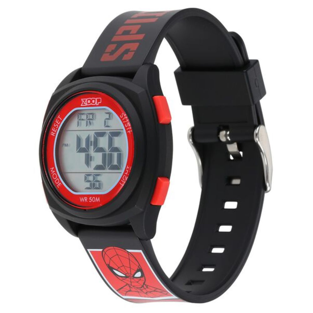 Zoop Spiderman Multicoloured Digital Dial Digital Watch for Boys Kids NS16025PP01