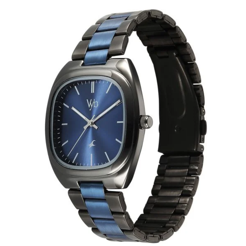 Fastrack Vyb Aviator Blue Dial Men's Watch FV30004KM02W