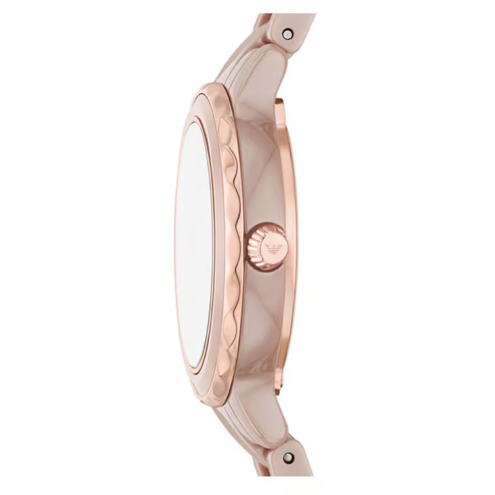 Emporio Armani Mother Of Pearl Dial Women's Analog Ceramic Watch AR70018