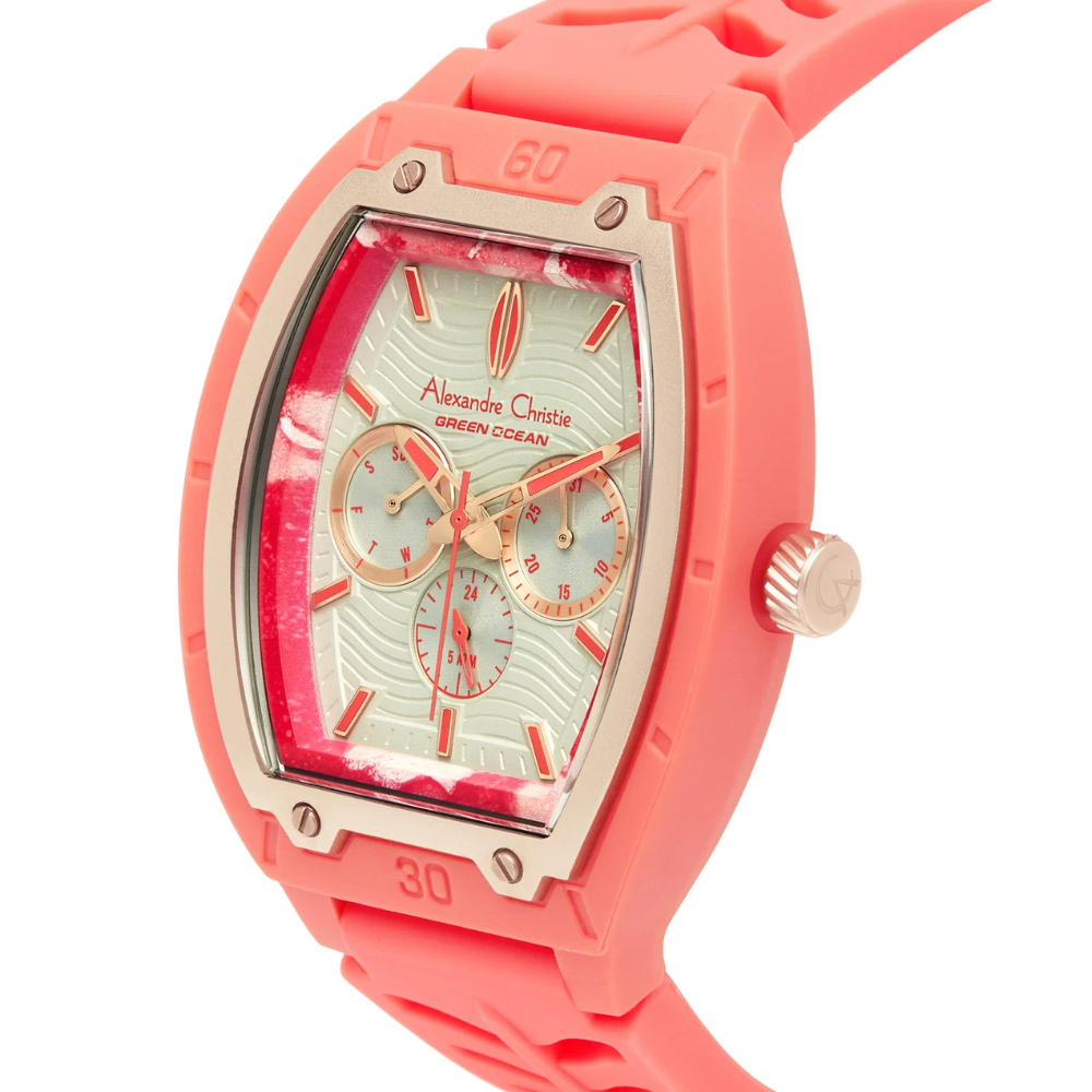 Alexandre Christie Women's Pink Multi-function Quartz Watch 2971BFRRGSLPN