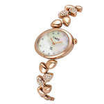 Timex Fria Mother of Pearl White Oval Dial Analogue Women's Watch - TWEL21302