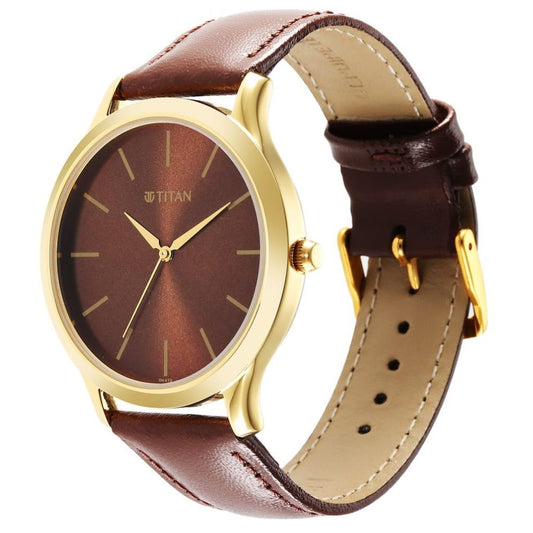 Titan Karishma Brown Men's Watch 1825YL04