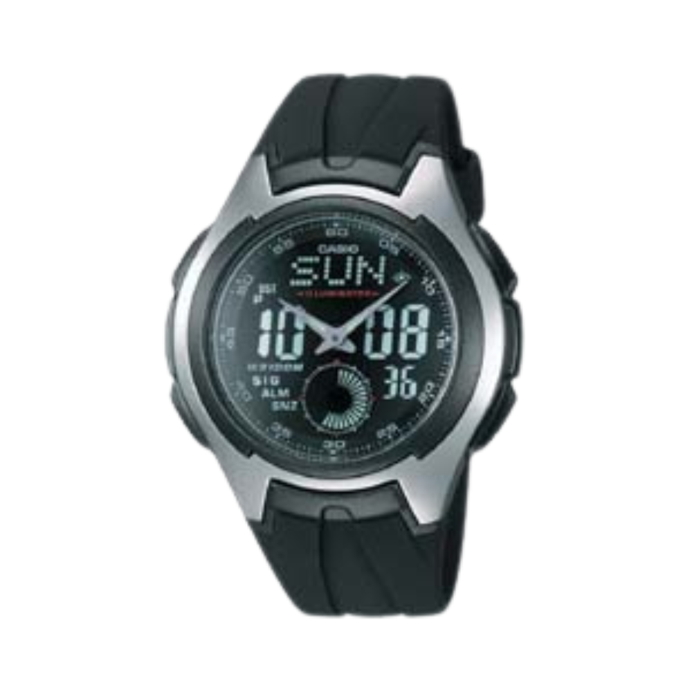 Casio Black Resin Strap Men's Watch AQ-160W-1BV, AQ-163W-1B1V | 10137491