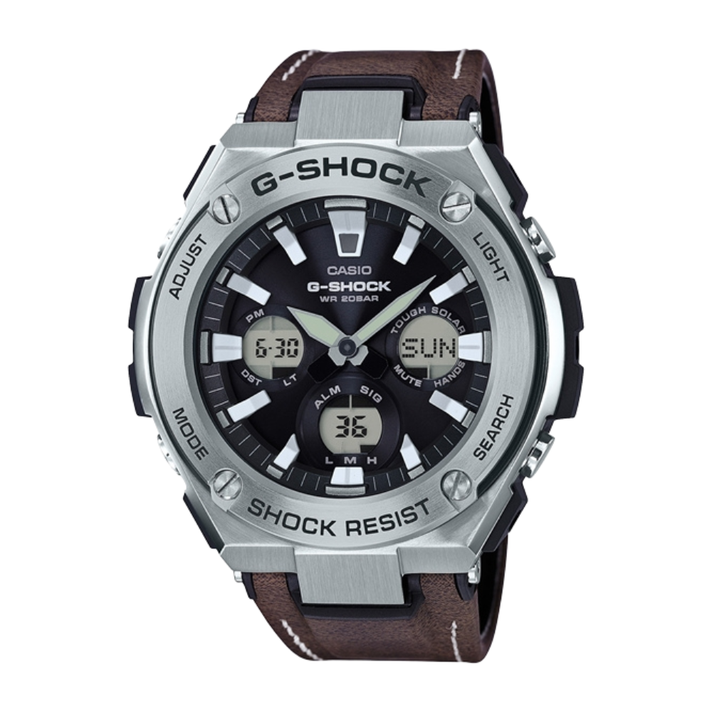 Casio Brown Leather Strap Men's Watch GST-S130L-1A, GST-W130L-1A | 10540150