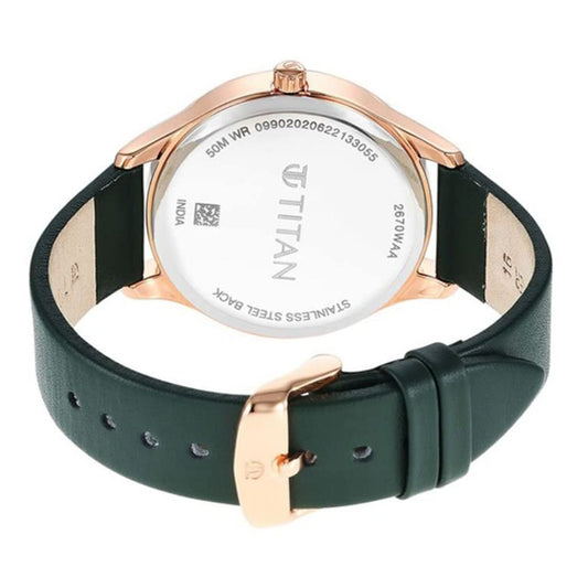 Titan Workwear Neo Workdays Green Women's Watch 2670WL05