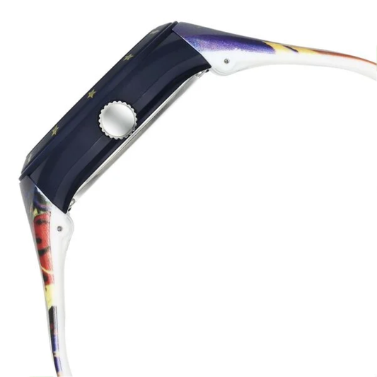 Zoop Wonder Woman Analog Black Dial Multicoloured Strap Girls Watch C4048PP57