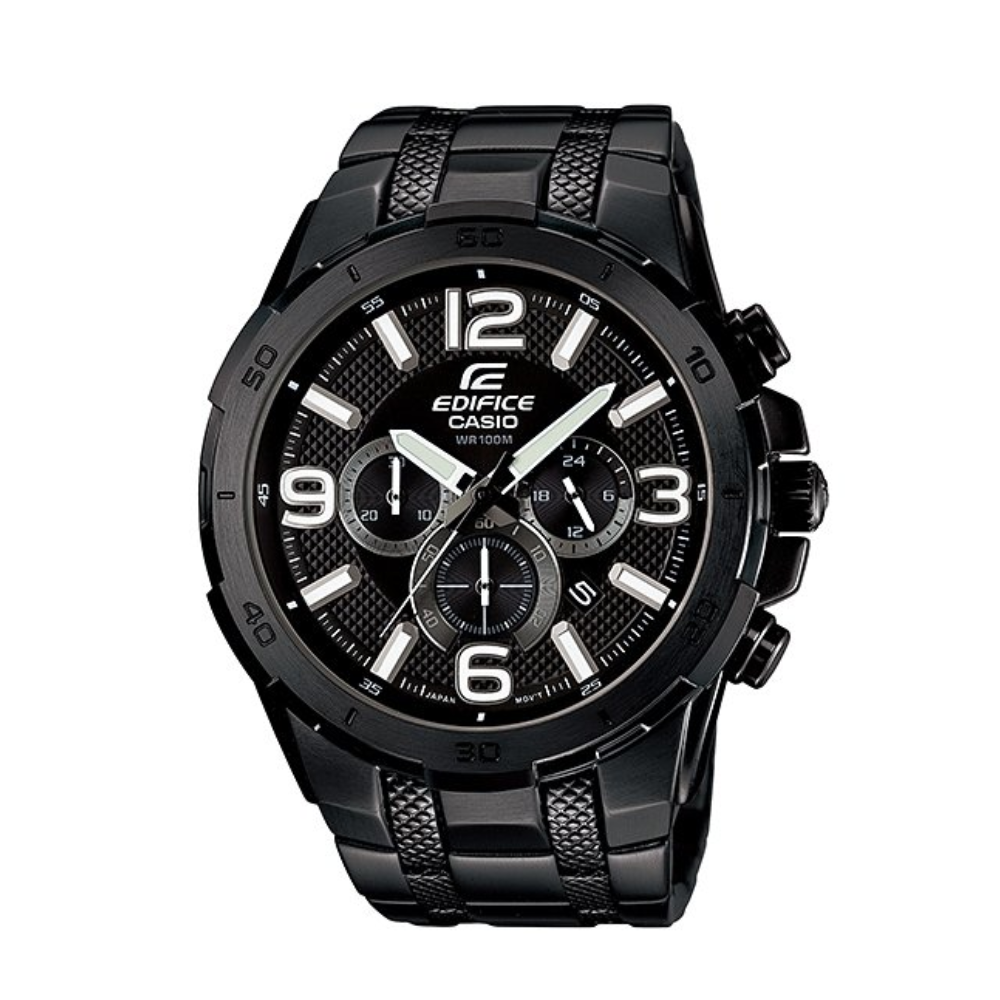 Casio Edifice Black Metal Strap Watch for Men EFR-538BK-1AV, EFR-538BK-2AV, EFR-538BK-5AV 10473373